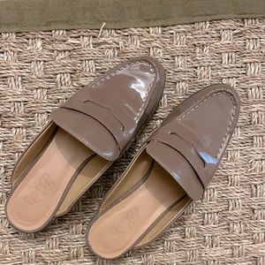 Franco Sarto glossy loafer slides